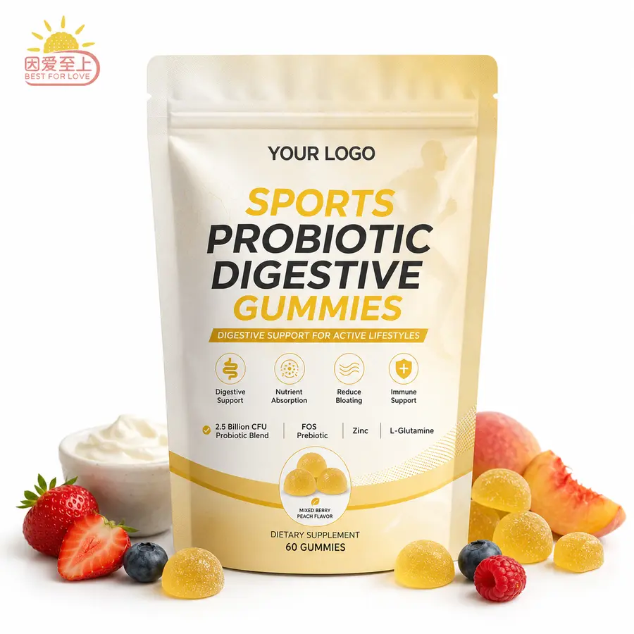 Gut & Probiotic private-label functional gummy concept