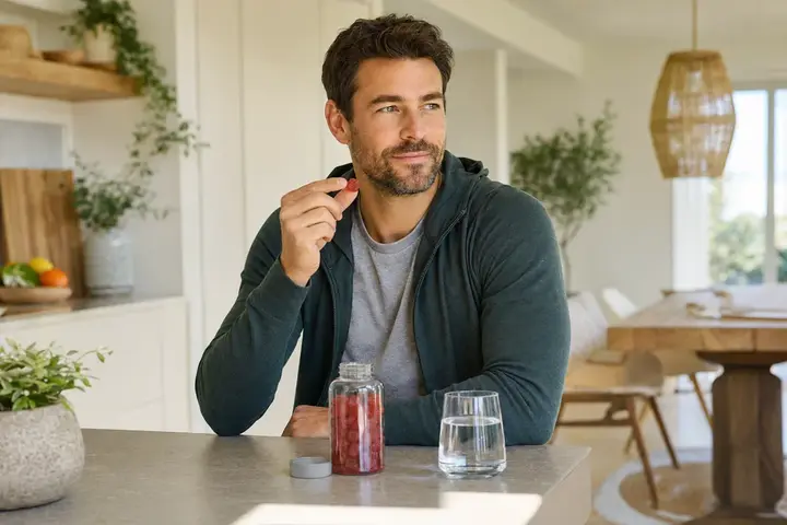 Men’s Wellness functional gummy usage scenario